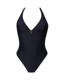 One Piece Swimsuit Swimmer Support Antigel La Vogueuse (Black)