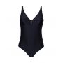 One piece swimsuit swimmer support soft Antigel La Vogueuse (Black)