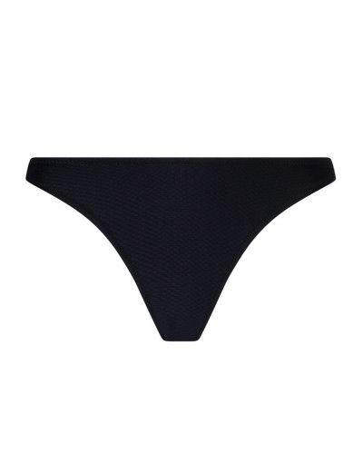 Tanga de baño cintura alta Antigel La Vogueuse (Negro)