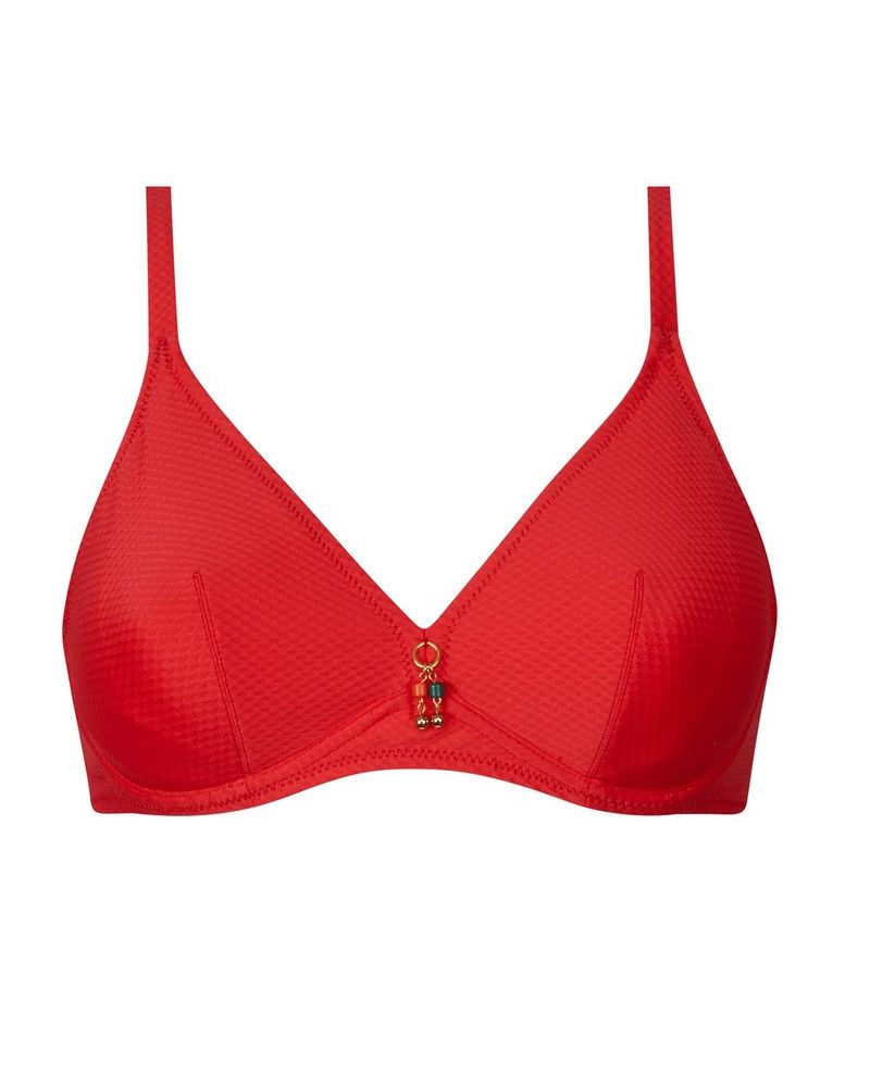 Sujetador de baño triángulo con aros Antigel La Vogueuse (Corail Vogue)