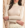 Moretta wool & silk long-sleeved natural top