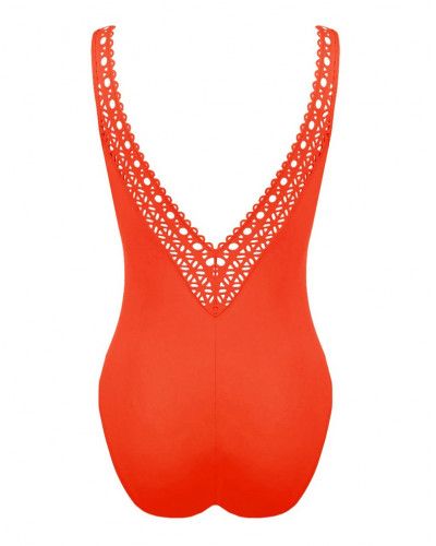 Traje de baño una pieza sujeción deportiva Lise Charmel Ajourage Couture (Orange Couture)
