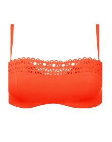 Soutien-gorge de bain bandeau coque Lise Charmel Ajourage Couture (Orange Couture)