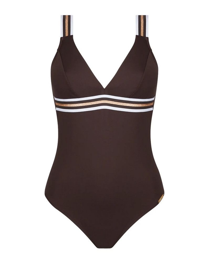 One-piece swimming costume Lise Charmel Energie Nautique (Taupe Nautique)