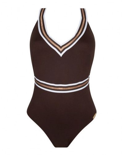 Traje de baño una pieza soporte Lise Charmel Énergie Nautique (Taupe Nautique)