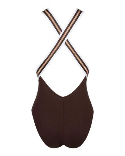 Traje de baño una pieza soporte Lise Charmel Énergie Nautique (Taupe Nautique)