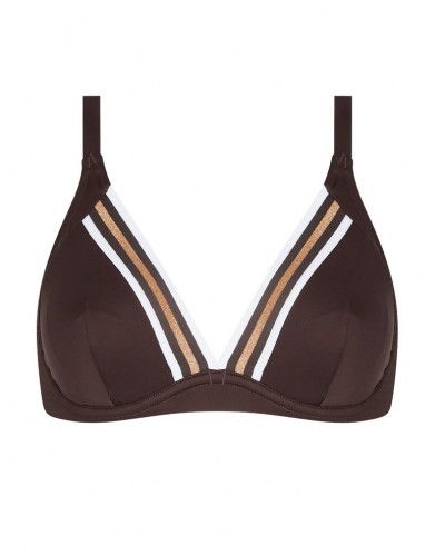 Sujetador de baño triángulo con aros Lise Charmel Energie Nautique (Taupe Nautique)