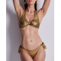 Triangle bath bra with removable cup Aubade Sunlight Glow (Antique Gold)