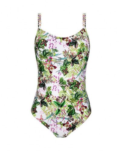 One-piece swimming costume with underwire  Lise Charmel (Lumière tropicale)