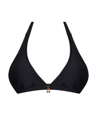 Foam triangle bath bra Antigel La Vogueuse (Black)