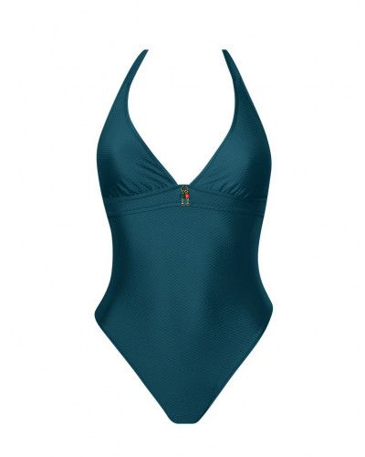 Maillot de bain une pièce nageur maintien Antigel La Vogueuse (Vert Vogue)