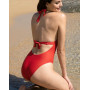 One-piece swimsuit swimmer support Antigel La Vogueuse (Corail Vogue)