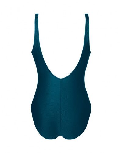 One-piece swimsuit swimmer support soft Antigel La Vogueuse (Vert Vogue)