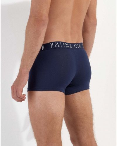 Boxer Coton HOM Davide (Lot de 2) (Marine/Marine imprimé)