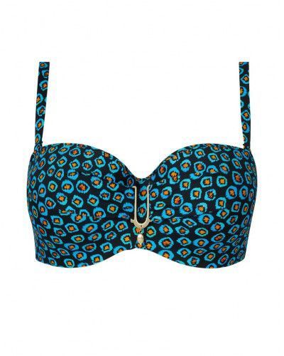 Deep-cups padded strapless bath bra Antigel La Vagabonde (Pois Soleil)