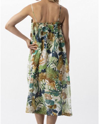 Robe longue chaîne et trame 100% Coton Le Chat Palmeraie (Multicolore)