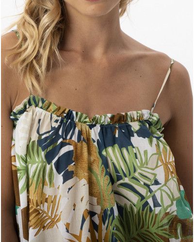 Warp and weft maxi dress 100% cotton Le Chat Palmeraie (Multicolour)