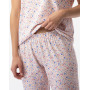 Pyjama pantacourt jersey Le Chat Angie (Multicolore)