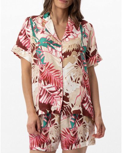 Short pajamas Le Chat Camélia (Multicolore)