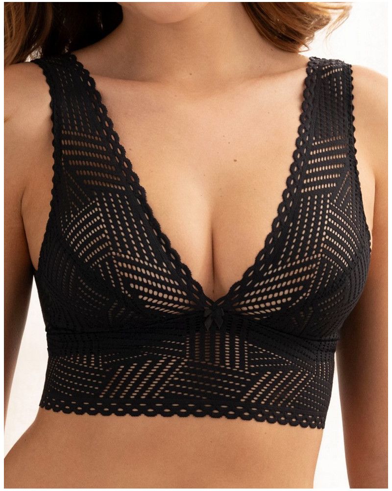 Seduction bralette Antigel Tressage graphic (Tressage Black)