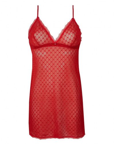 Camisone babydoll Antigel Agenda Plaisir (Rouge Cherry)