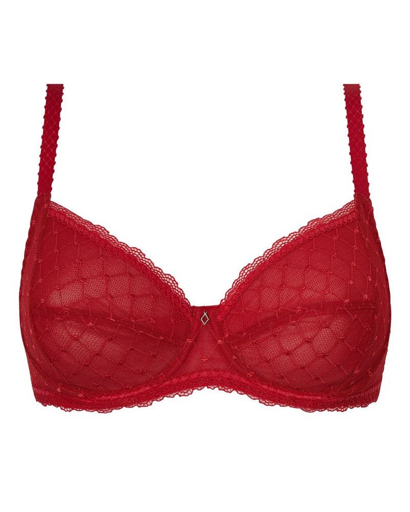 Underwired wellness bra Antigel Agenda Plaisir (Rouge Cherry)