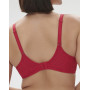 Moulded underwired bra with plunging neckline Simone Pérèle Comète (Rubis Rose)