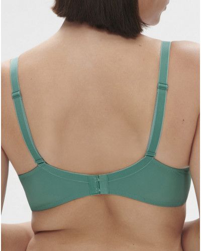 Soutien-gorge armatures décolleté plongeant Simone Pérèle Saga (Vert Garden)