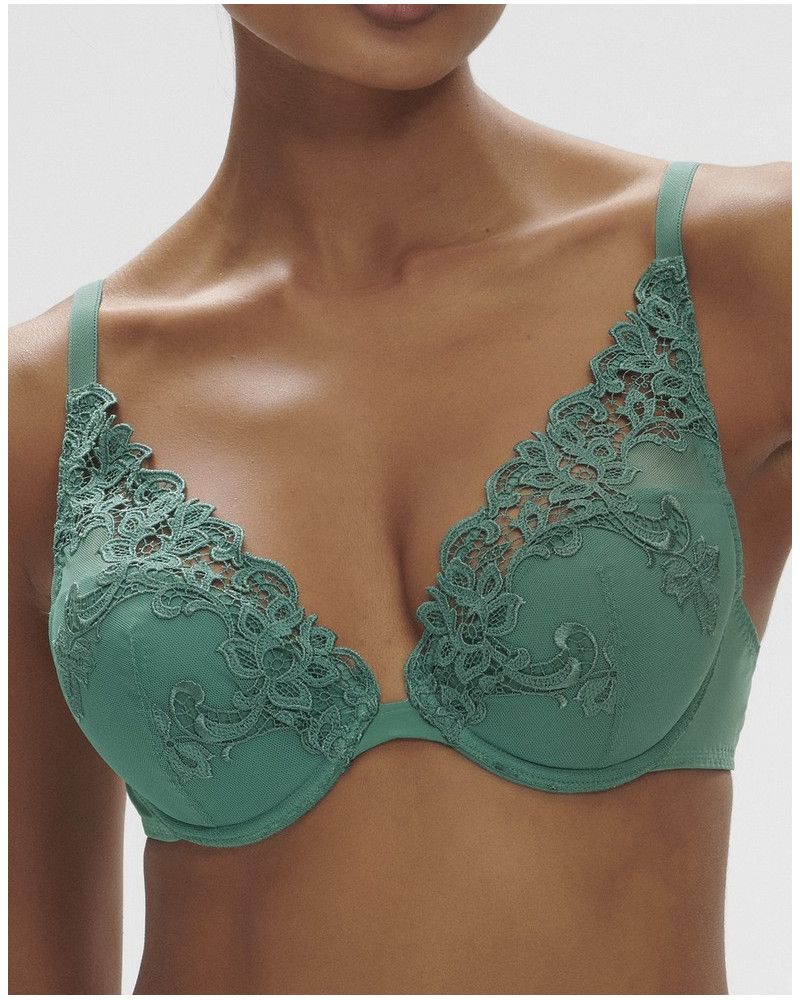 Push-up bra plunge Simone Pérèle Saga (Vert Garden)