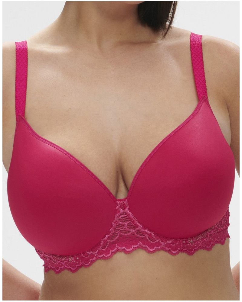 Sujetador spacer con escote pronunciado Simone Pérèle Caresse (Rose Teaberry)