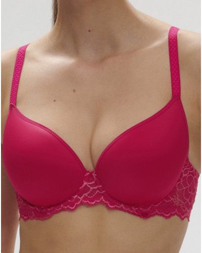 Sujetador spacer con escote pronunciado Simone Pérèle Caresse (Rose Teaberry)