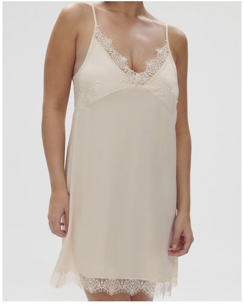 Nuisette Simone Pérèle Satin Secrets (Rose Sakura)