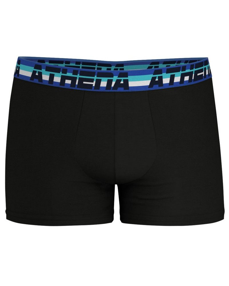 Athena Cotton Stretch Boxer Set of 3 (Noir/Bleu/Marine)