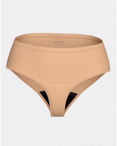 High waist menstrual brief Ecocycle Period Impetus (Beige)