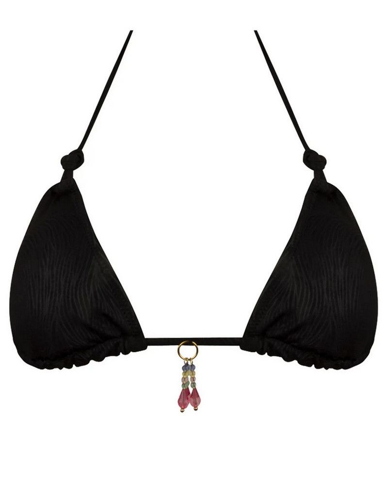 Bath foam triangle bra Antigel La Muse Des Vagues (Black)