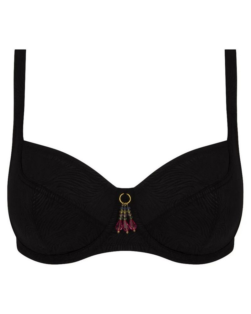 Wellness demi bath bra Antigel La Muse Des Vagues (Black)