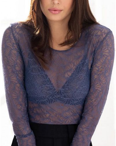 Underwired triangle bra Antigel Atelier Séduction (Bleu Purple)