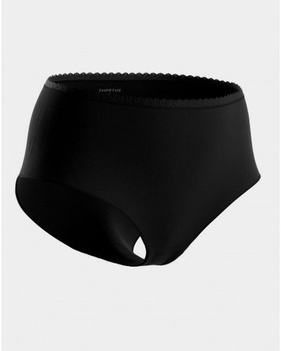 High waist menstrual knicker Impetus Ecocycle Daily (Black)