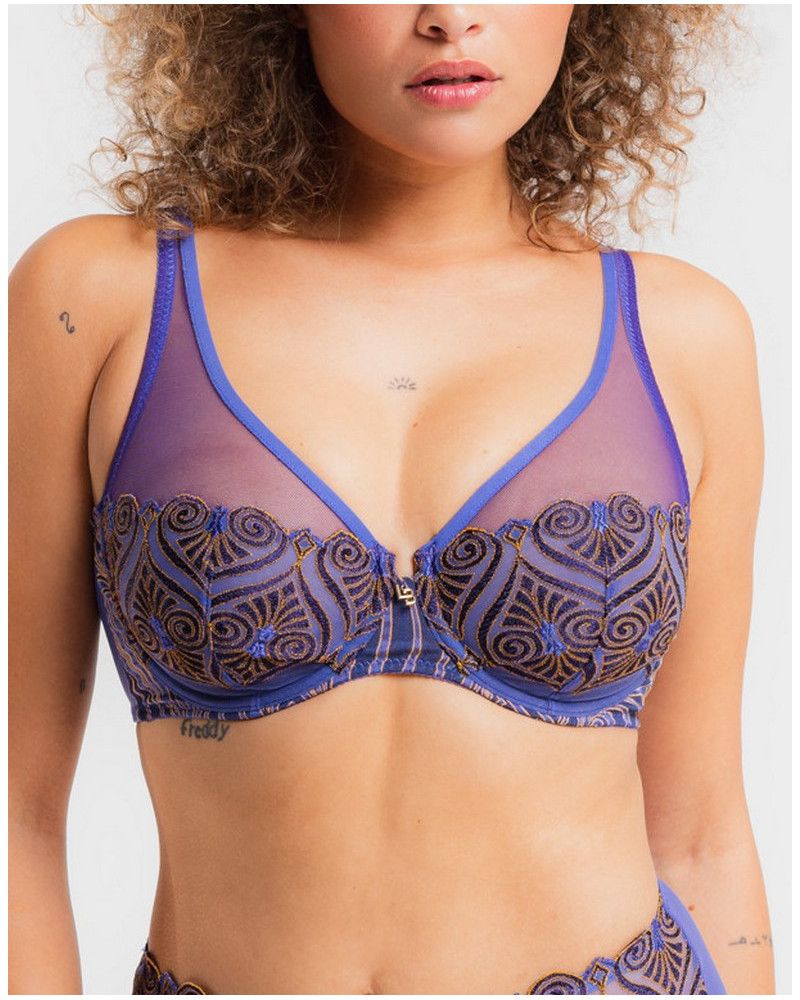 Plunge bra Louisa Bracq Hermione (Bleu Solitaire)