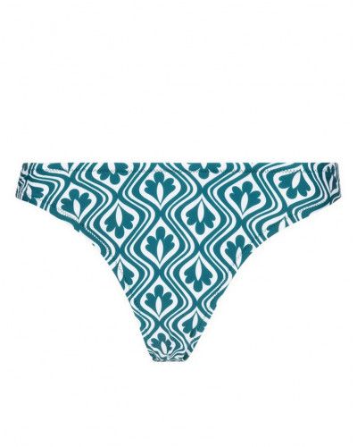 High waisted bath tanga Antigel La Relax (Vert Relax)