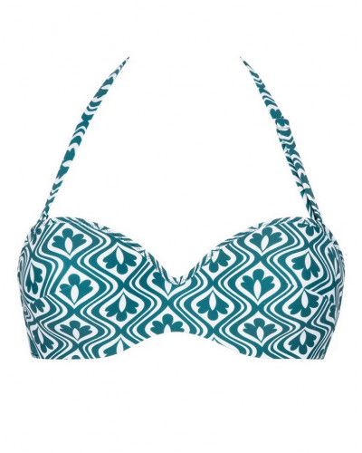 Sujetador de baño bandeau preformado Antigel La Relax (Vert Relax)