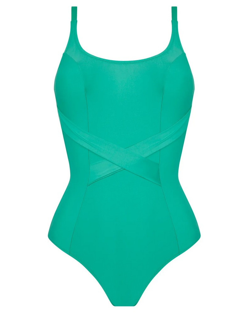 Traje de baño una pieza con aros Antigel La Chiquissima (Mer Emeraude)