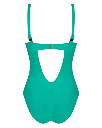 One-piece triangle padded swimsuit Antigel La Chiquissima (Mer Emeraude)