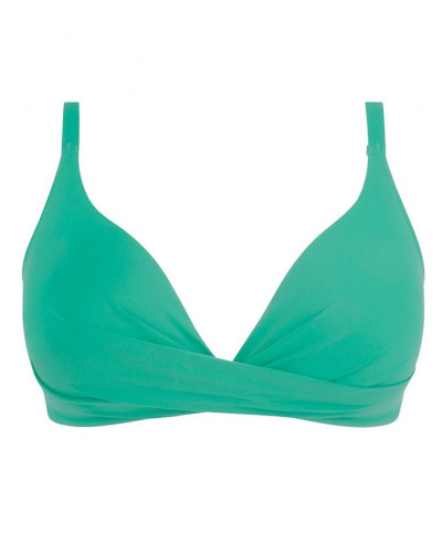 Soutien-gorge de bain coque triangle sans armature Antigel La Chiquissima (Mer Emeraude)