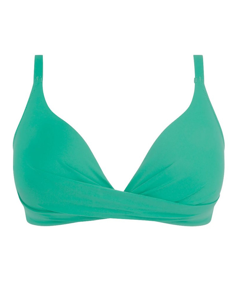 Soutien-gorge de bain coque triangle sans armature Antigel La Chiquissima (Mer Emeraude)