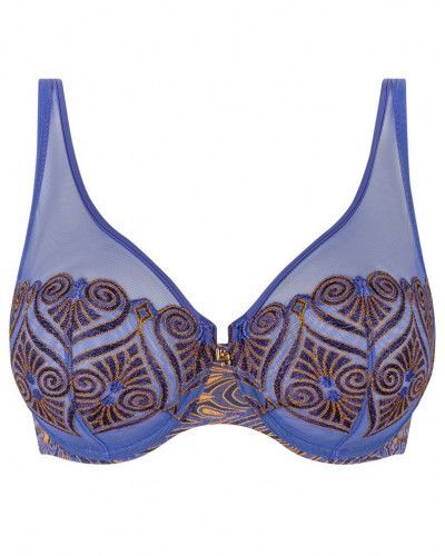 Sujetador plunge Louisa Bracq Hermione (Bleu Solitaire)