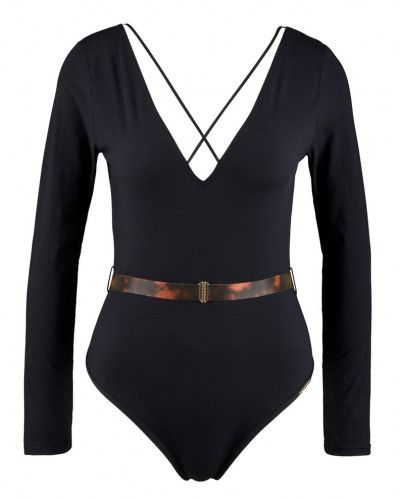 Body mangas largas Aubade Hot Motion (Negro)