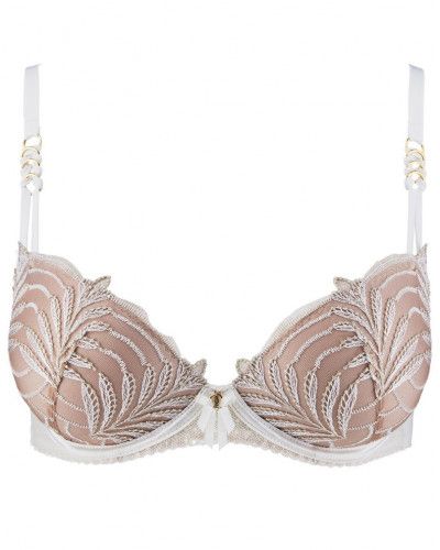 Padded plunge bra Aubade Hypnolove (Gold Feather)