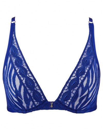 Sujetador triángulo plunge Aubade Wild Pulse (Blue Sensation)