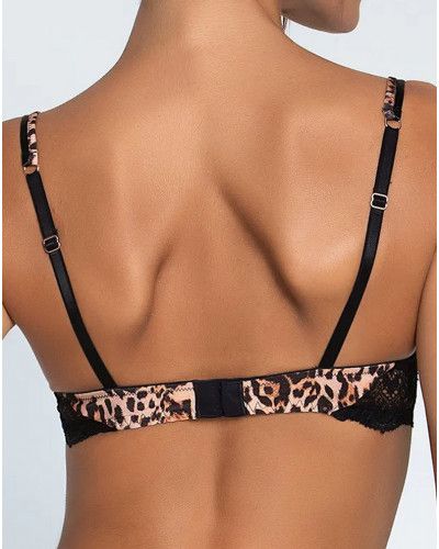 Soutien-gorge corbeille plunge Lise Charmel Fauve Amour (Ambre Panthère)